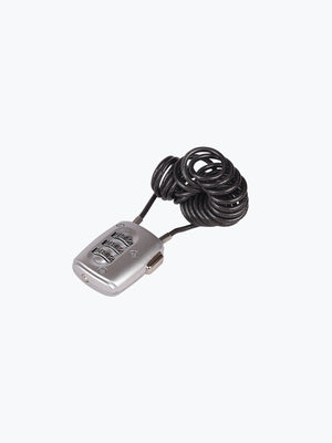 Spring Cord Number Lock Silver