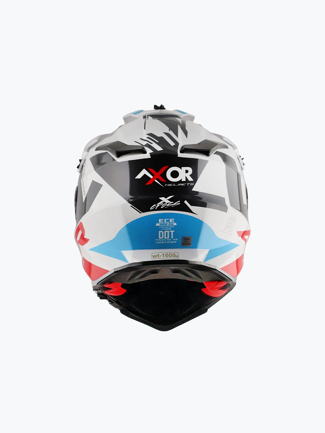 AXOR Apex X-Cross Dual Visor X1 White Red