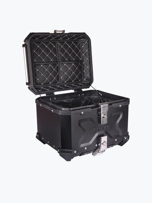 JB Racing Alloy 45L Top Case Box With Back Rest