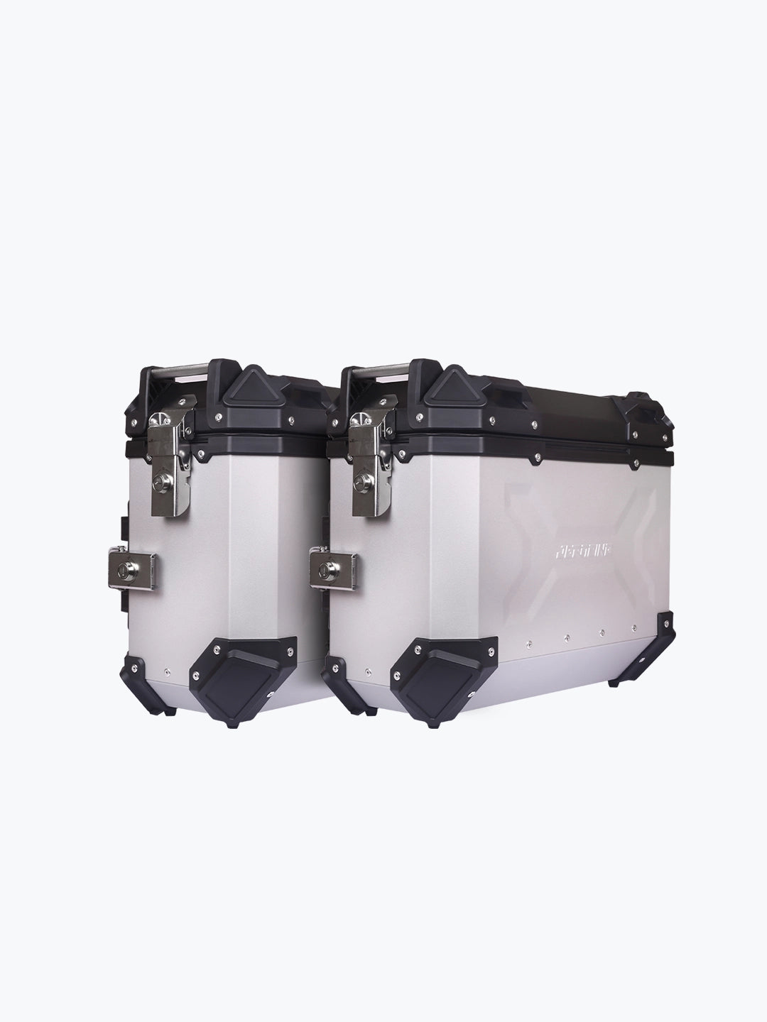 Jb Racing Premium Side Box X 36L Black And Silver For Universal Bike ...