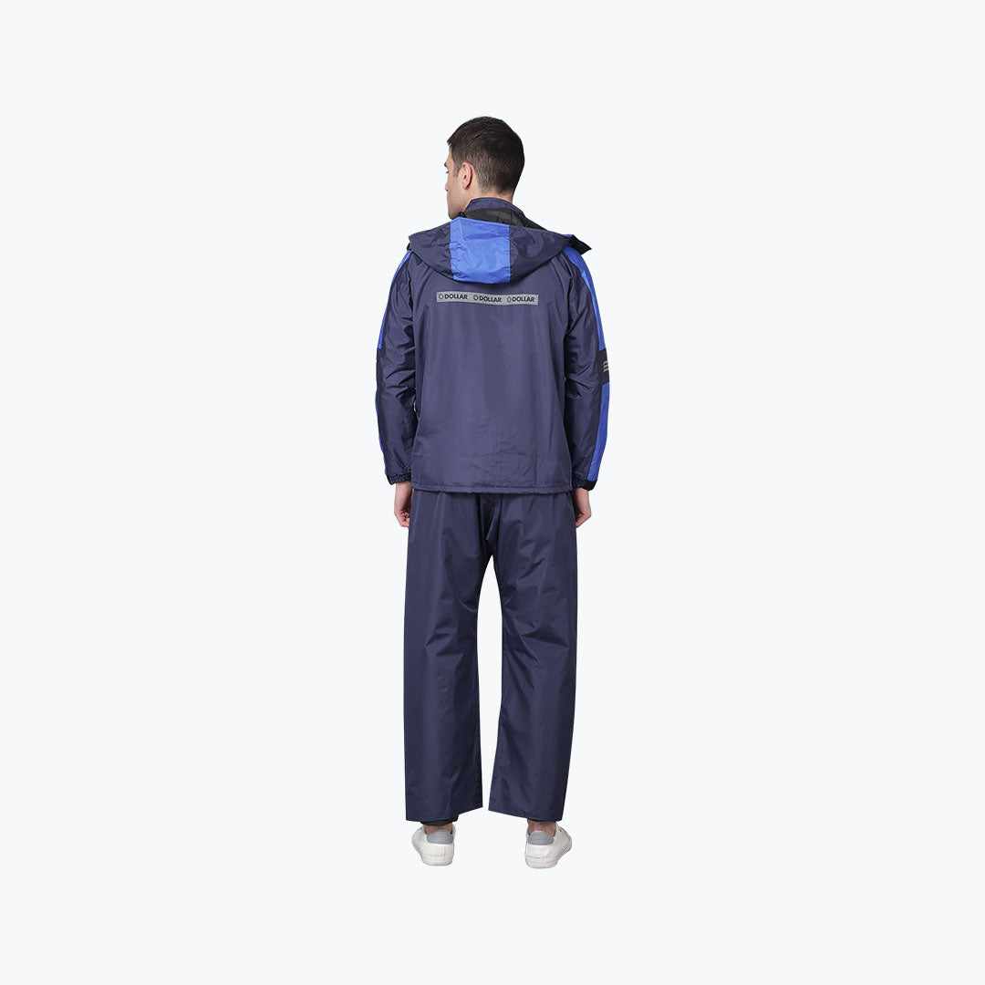 Dollar DPR 805 Men Seam Sealed Rain Suit Black Blue