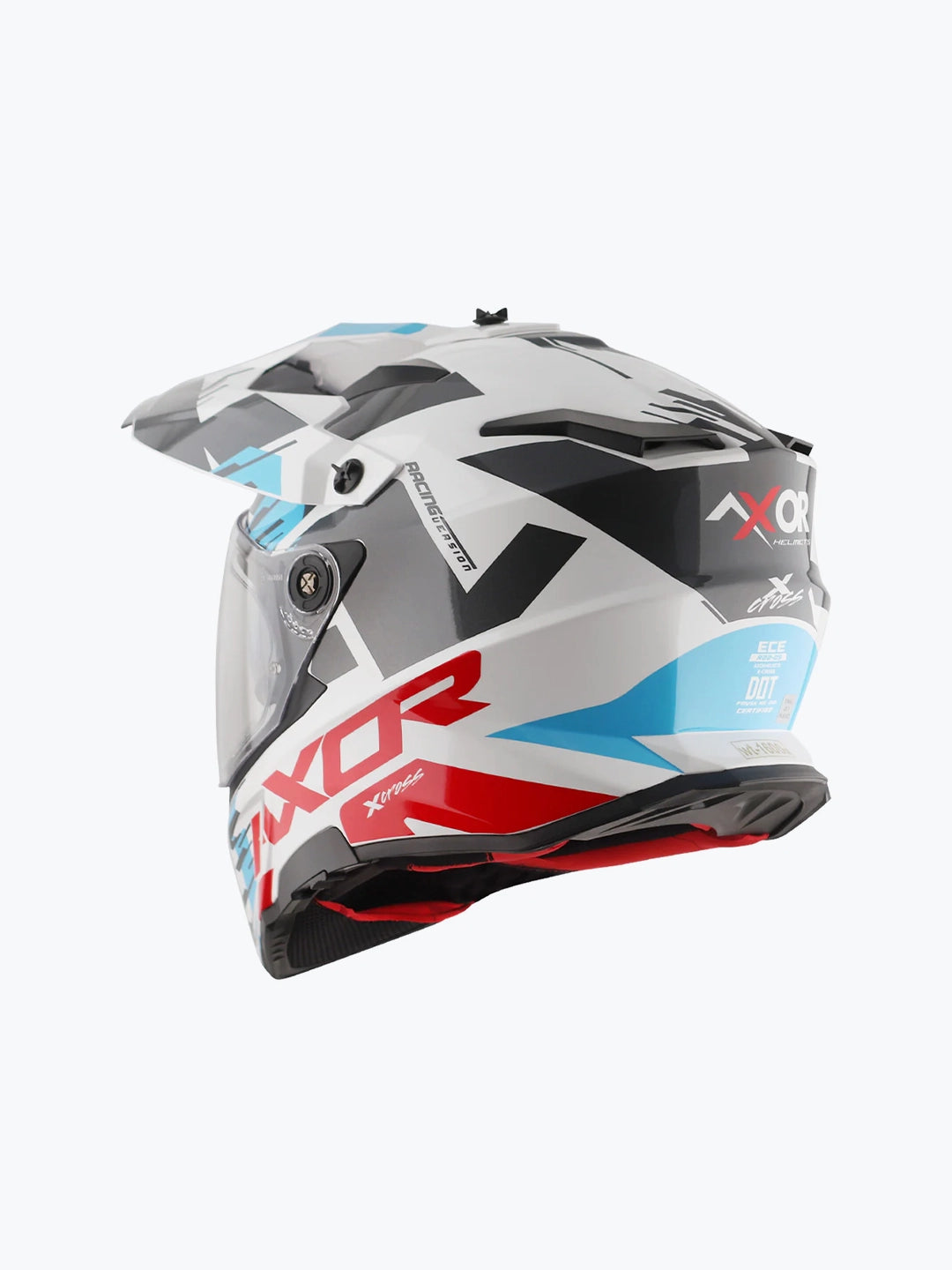 AXOR Apex X-Cross Dual Visor X1 White Red