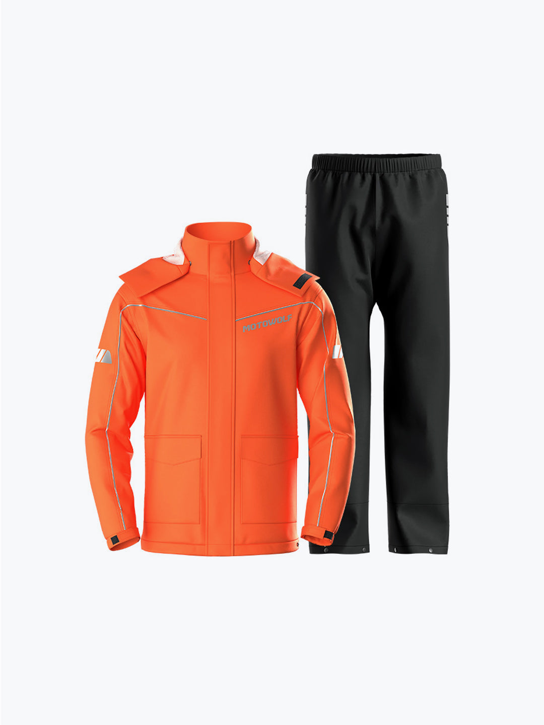 Motowolf Raincoat Orange 0403B