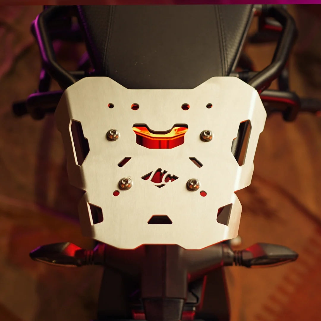 LEGUNDARY KTM DUKE 390 GEN 3/250 GEN 3 GOPHER LUGGUAGE CARRIER SILVER