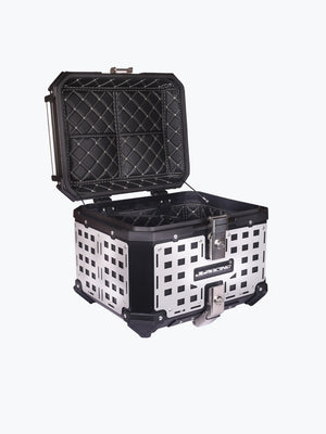Jb Racing Top Case 3D Mesh 45L Black With Back Rest Pad