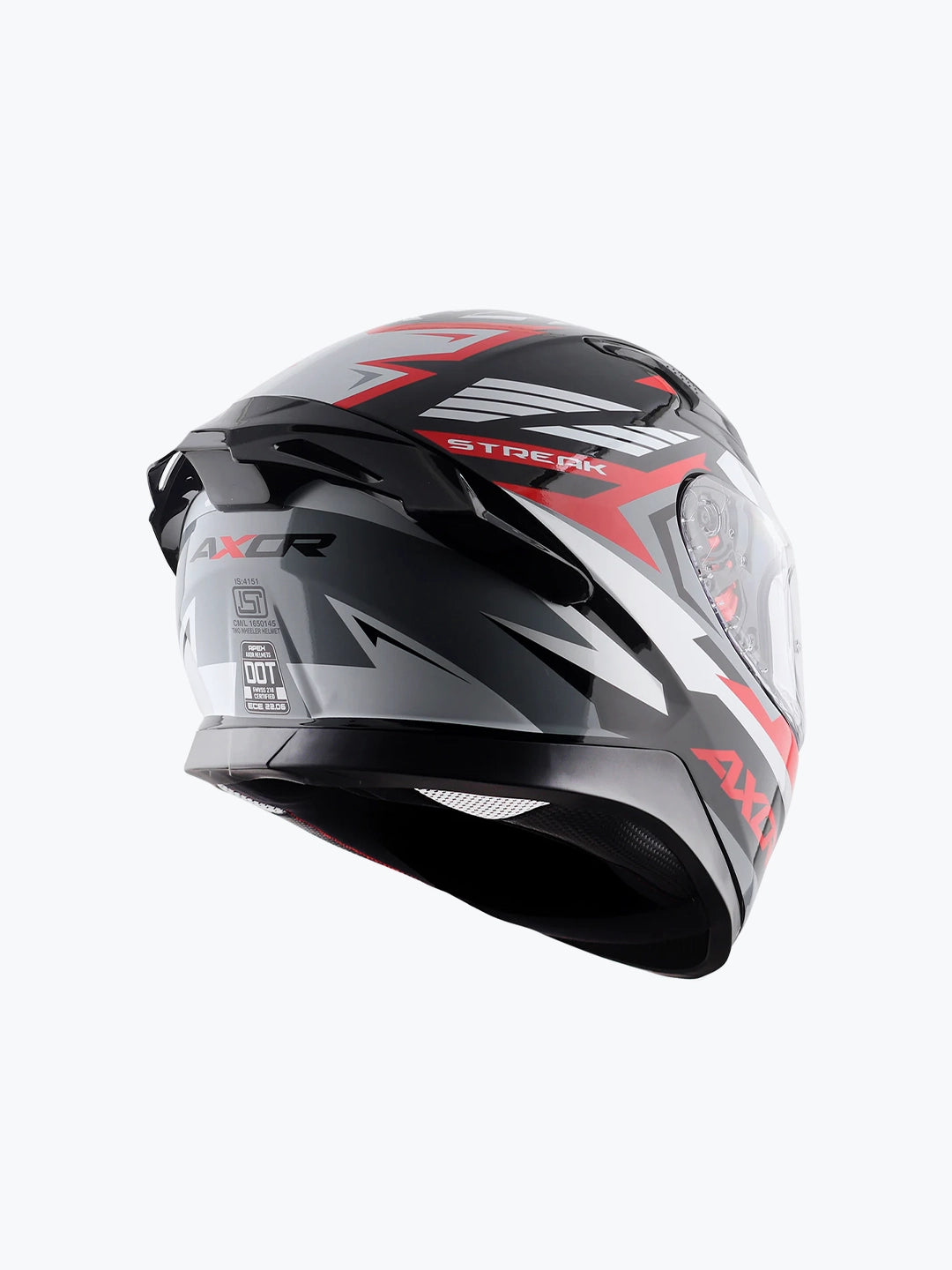 APEX Streak Helmet Black Red