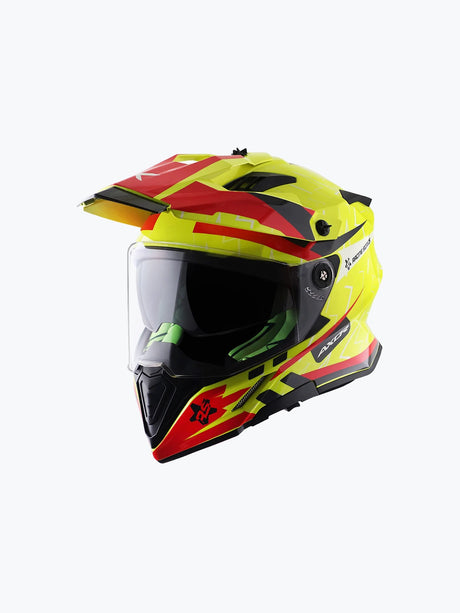 AXOR X-Cross Flash Dual Visor Neon Yellow Red