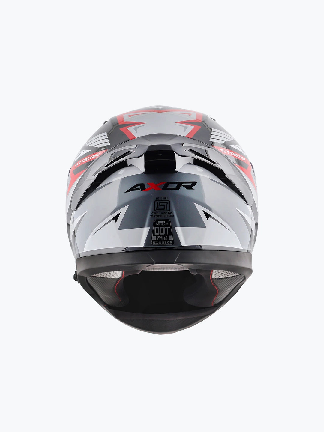 APEX Streak Helmet Black Red