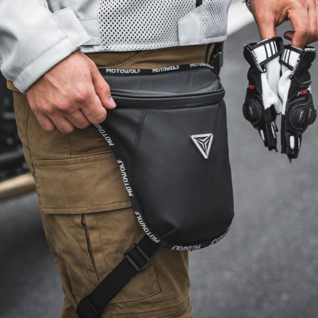 MOTOWOLF MB6 Thigh Water Proof Bag Black
