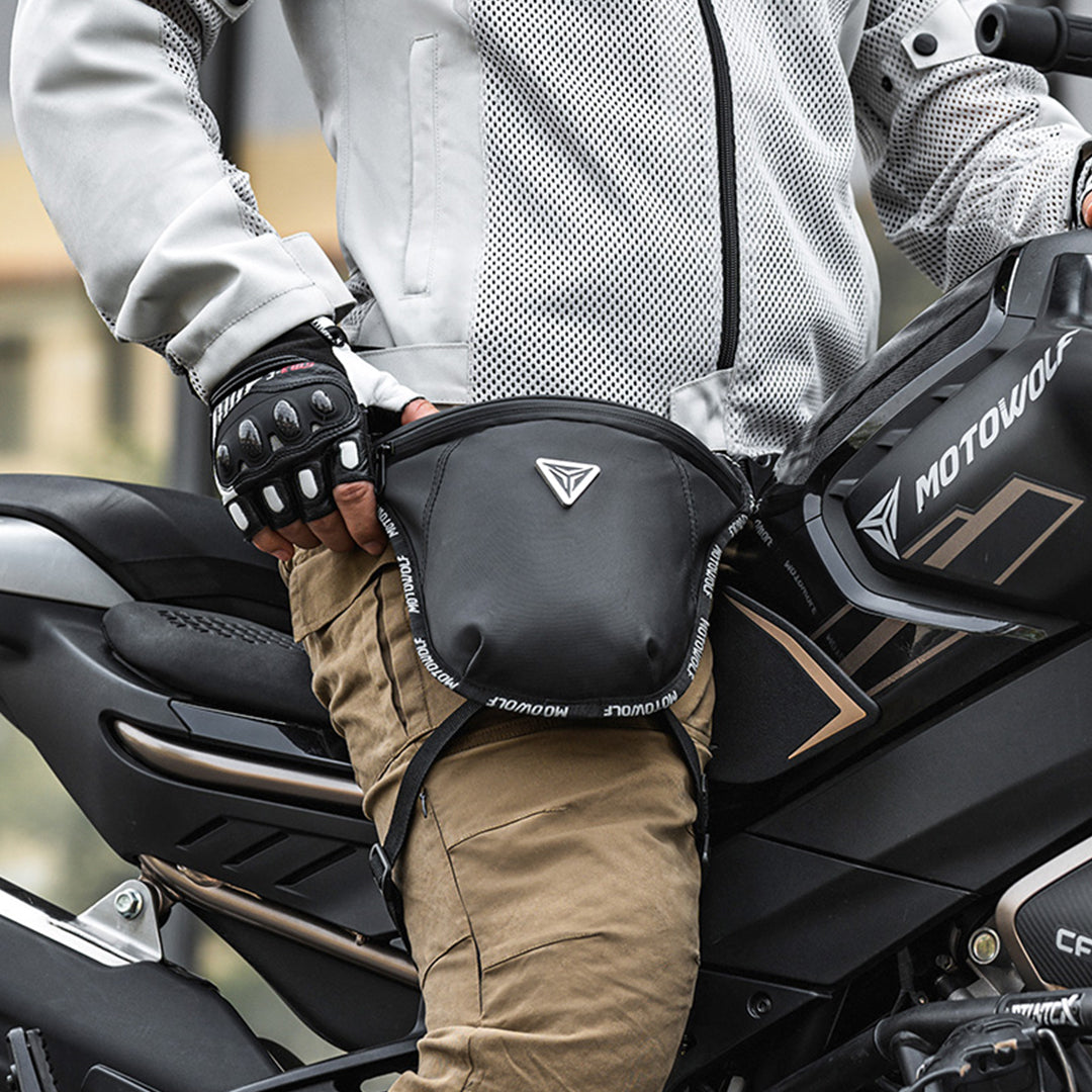 MOTOWOLF MB6 Thigh Water Proof Bag Black