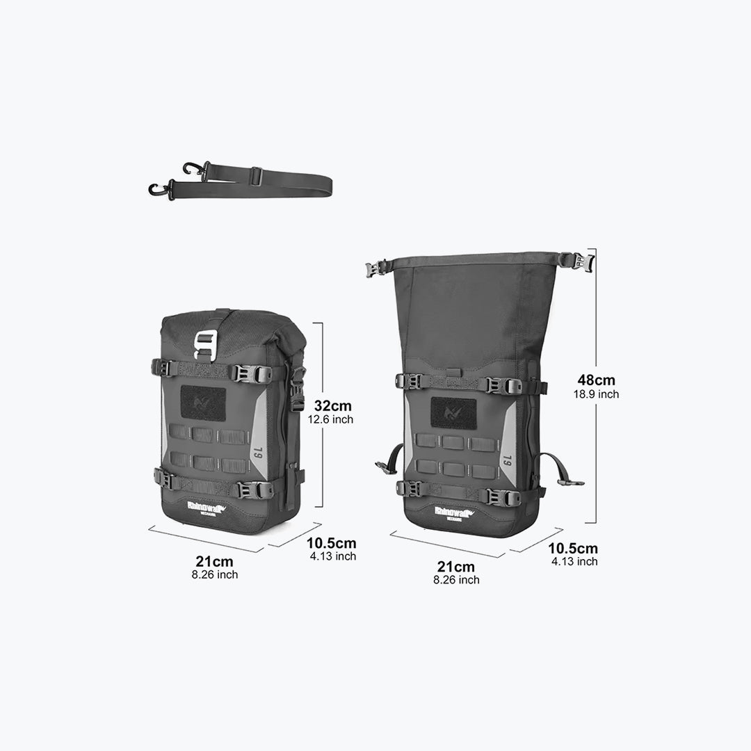 Rhinowalk Machanic Water Proof Crash Bar Bag 6L MJX2001 Black
