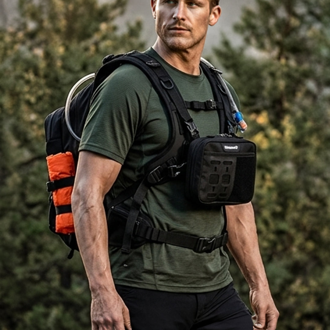 RHINOWALK TACTICAL CHEST RIG BAG BLK MCY2603