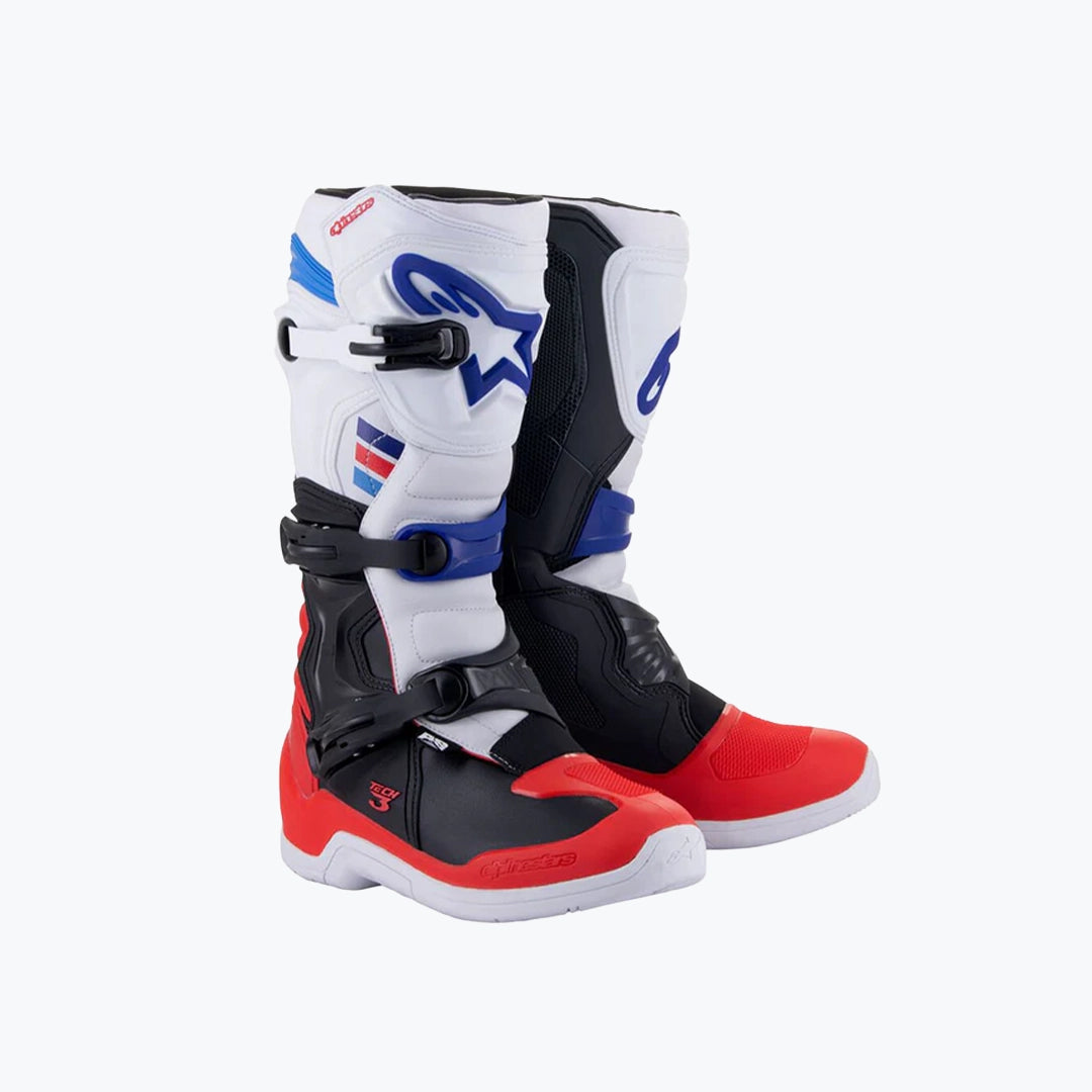 ALPINESTAR TECH 3 BOOT WHT BRTRD DKBL 10