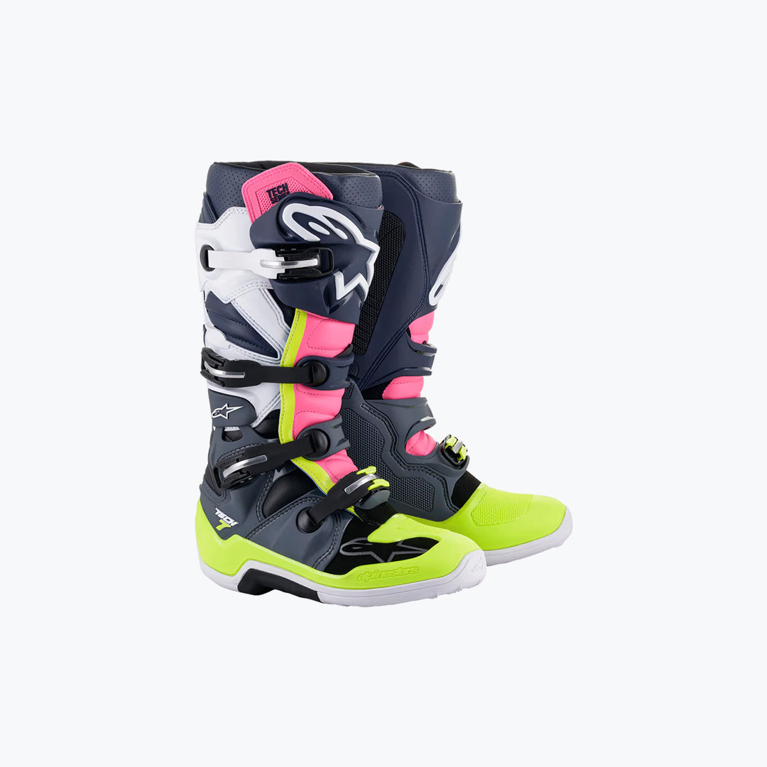 Alpinestars Tech 7 White Grey Pink