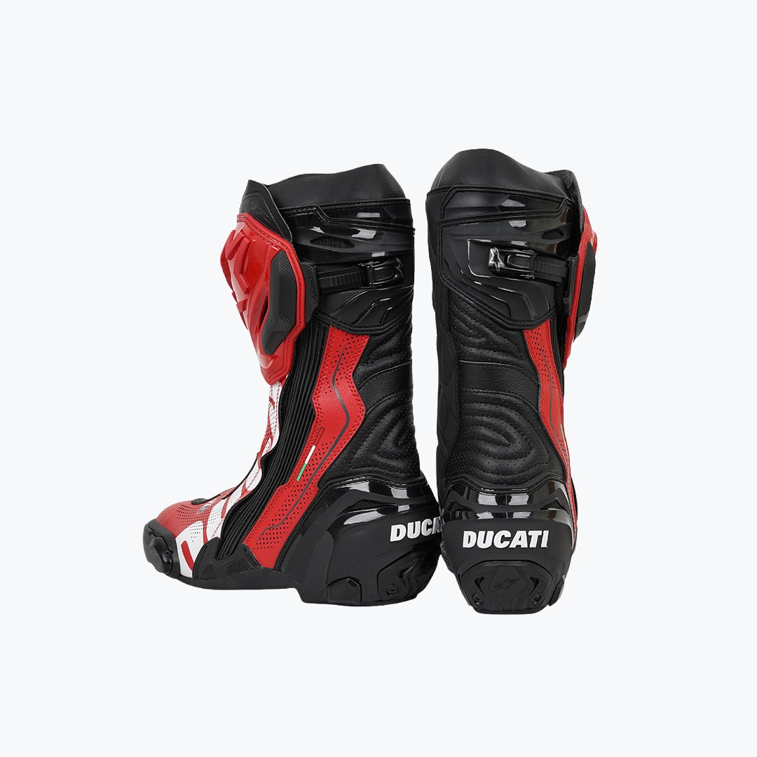 ALPINESTARS DUCATI DUC COR AIR V6 BOOT BLK BRIG RED WHT 43