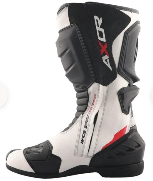 AXOR RACER TEC BOOT BLK WHITE RED 9