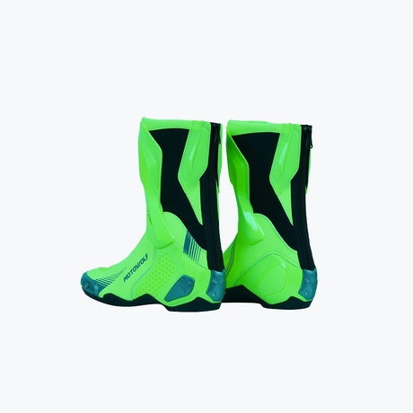 MOTOWOLF B01 RACING MOTORCYCLE RIDING BOOT FLURECENT GREEN 43