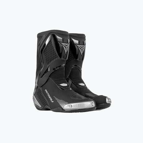 MOTOWOLF B01 RACING MOTORCYCLE RIDING BOOT BLACK