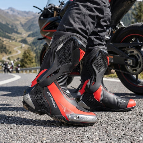 MOTOWOLF B01 Racing Motorcycle Riding Boots