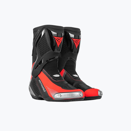 MOTOWOLF B01 RACING MOTORCYCLE RIDING BOOT BLACK RED