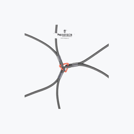 MOTOTECH HEXAPOD BUNGEE TIE DOWN SYSTEM 32/ 80 CM GREY ORANGE