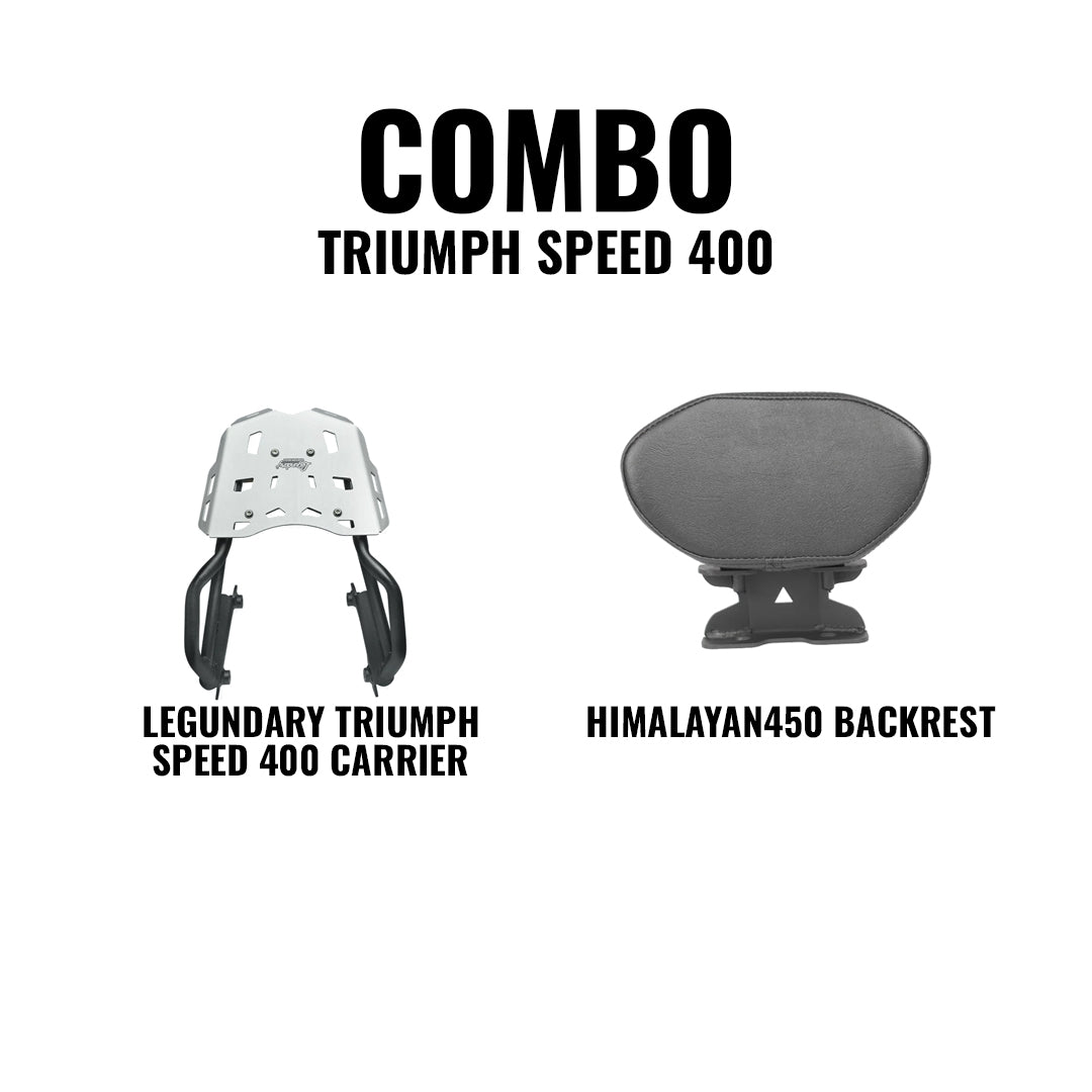Legundary Triumph Speed 400 Carrier X LCB Backrest