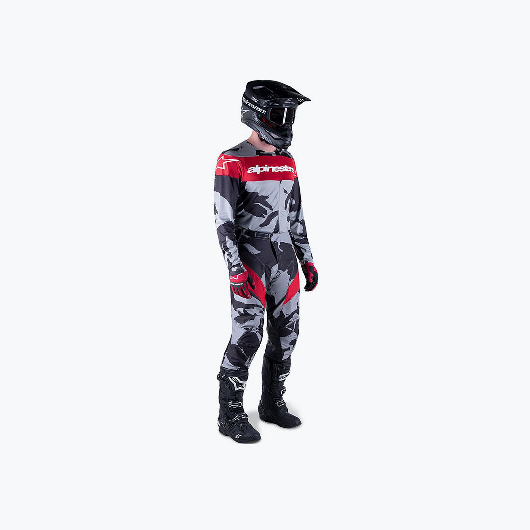 ALPINESTARS RACER TACTICAL JERSEY PANTS CAST GRY MARS RED/CAMO 32 - L