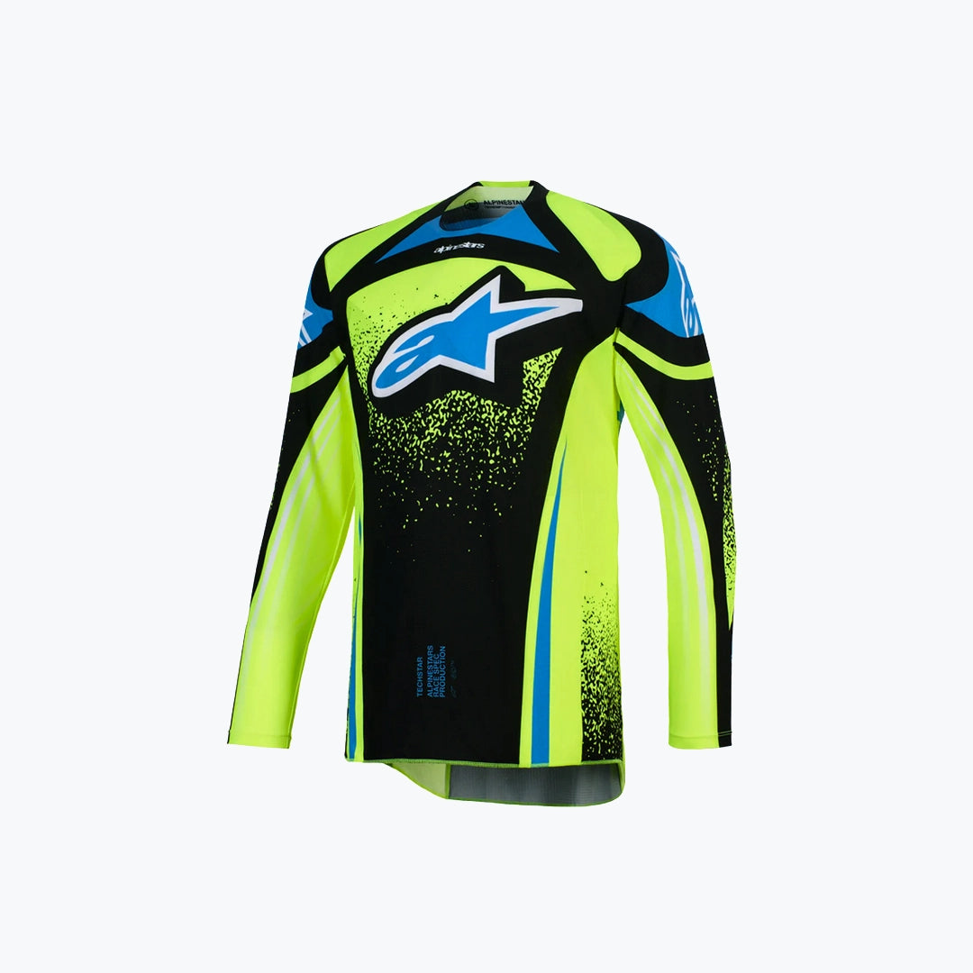 ALPINESTARS JERSEY BLK GRN BLUE 36/XL