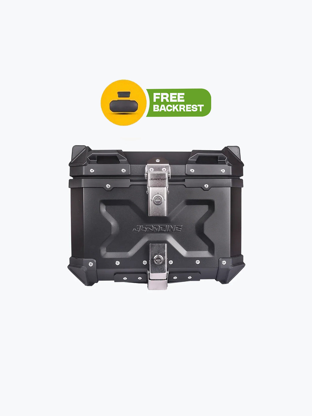 Jb Racing Top Case 45L Black Premium With Back Rest Pad