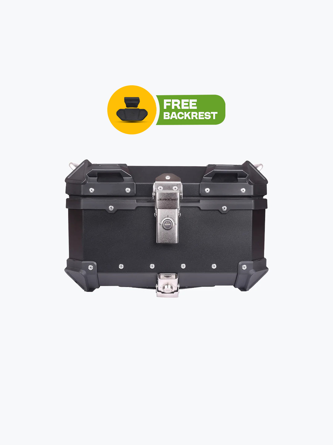 JB Racing Top Case 35L Premium Black With Backrest Pad