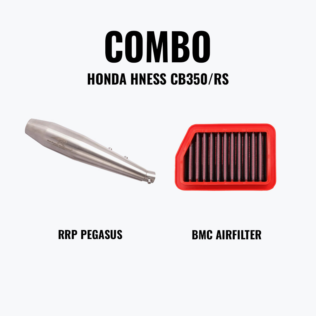 Red Rooster Performance PEGASUS HNESS CB350 MATTE + BMC AIRFILTER