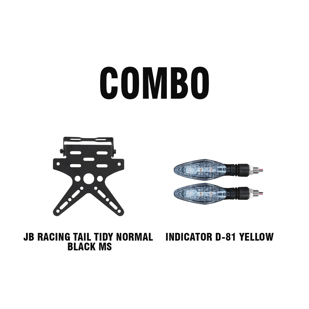 INDICATOR D-81 YELLOW+JB TAIL TIDY NORMAL BLACK MS