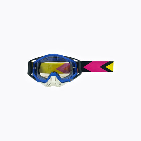 100% GOGGLES WHITE NOSE BLACK CLEAR TINT WITH BOX