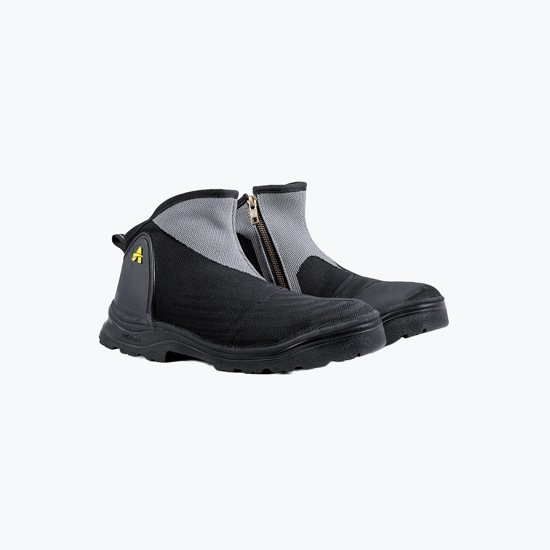 ORAZO COOT RUSH NON WATER RESISTANT BLACK GREY RIDING BOOT