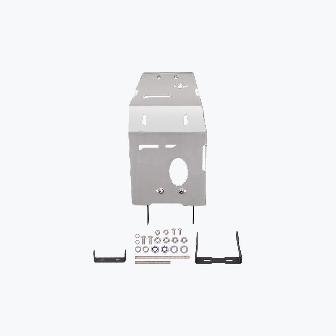 Legundary Royal Enfield Hunter 350 Vambrace Bash Plate Silver