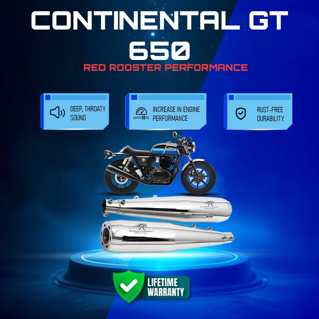 Red Rooster Performance Stellar Pro Exhaust For Interceptor 650 & Continental GT 650