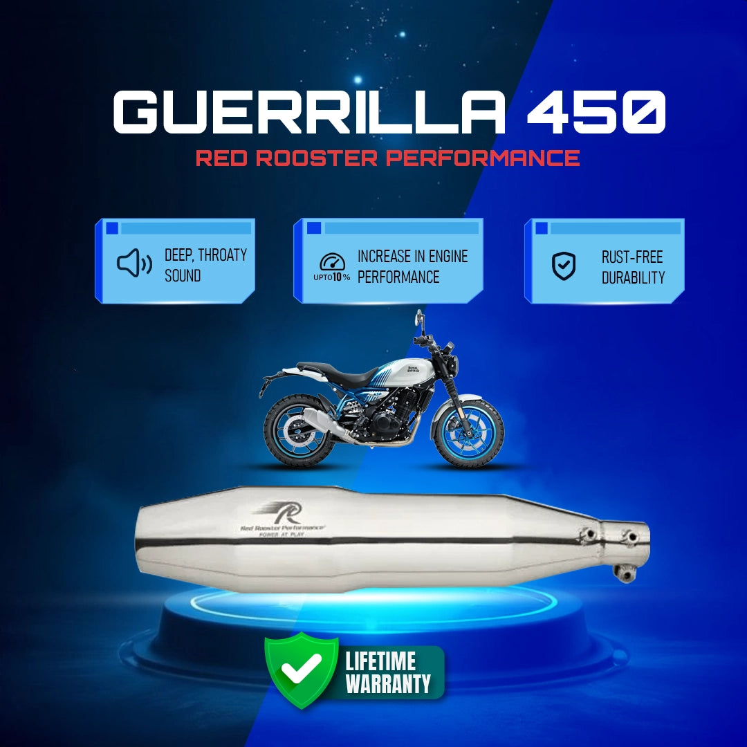 Red Rooster Performance Orion Exhaust Himalayan/Guerrilla 450 Matte