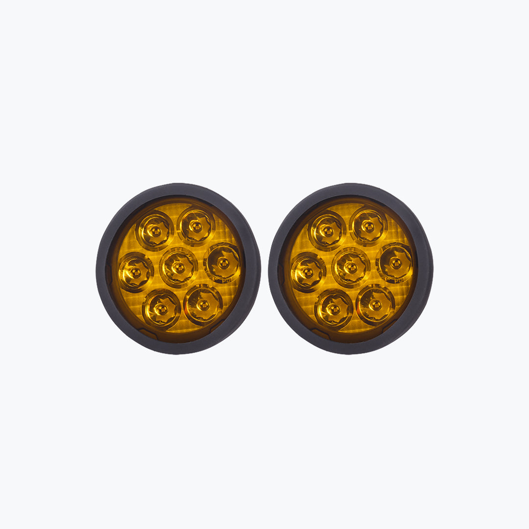 HJG 7 LED ROUND FOGLIGHT DIMMERSTAT PREMIUM