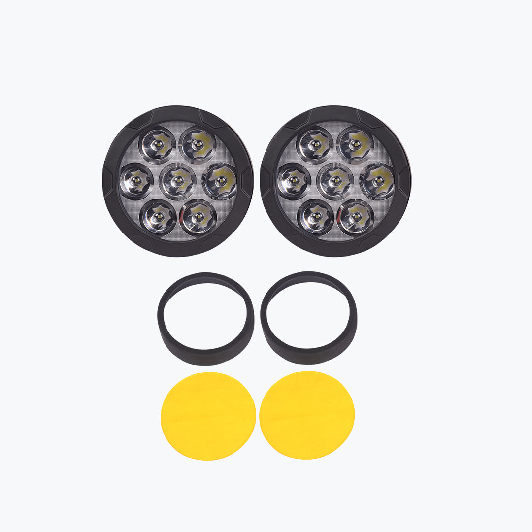HJG 7 LED ROUND FOGLIGHT DIMMERSTAT PREMIUM