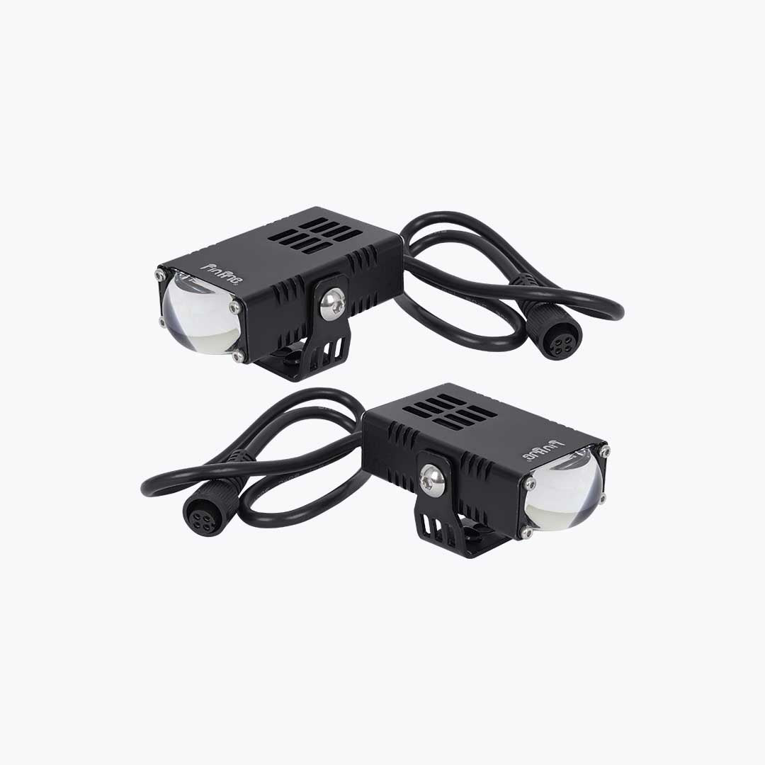 HJG Square Slim Mini Drive Fog Light Pair
