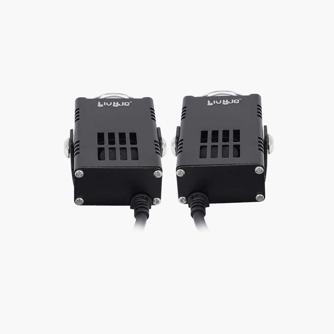 HJG Square Slim Mini Drive Fog Light Pair