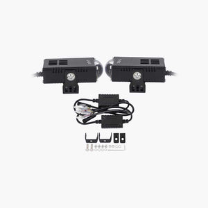 HJG Square Slim Mini Drive Fog Light Pair