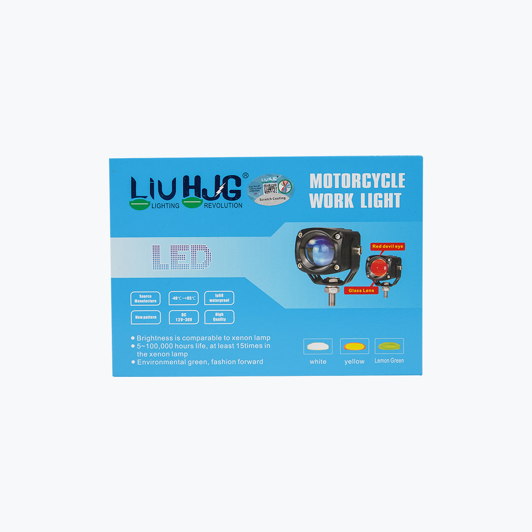 HJG DEVIL EYE GLASS LENS FOGLIGHT PAIR