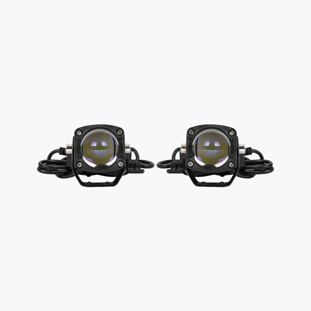 HJG DEVIL EYE GLASS LENS FOGLIGHT PAIR