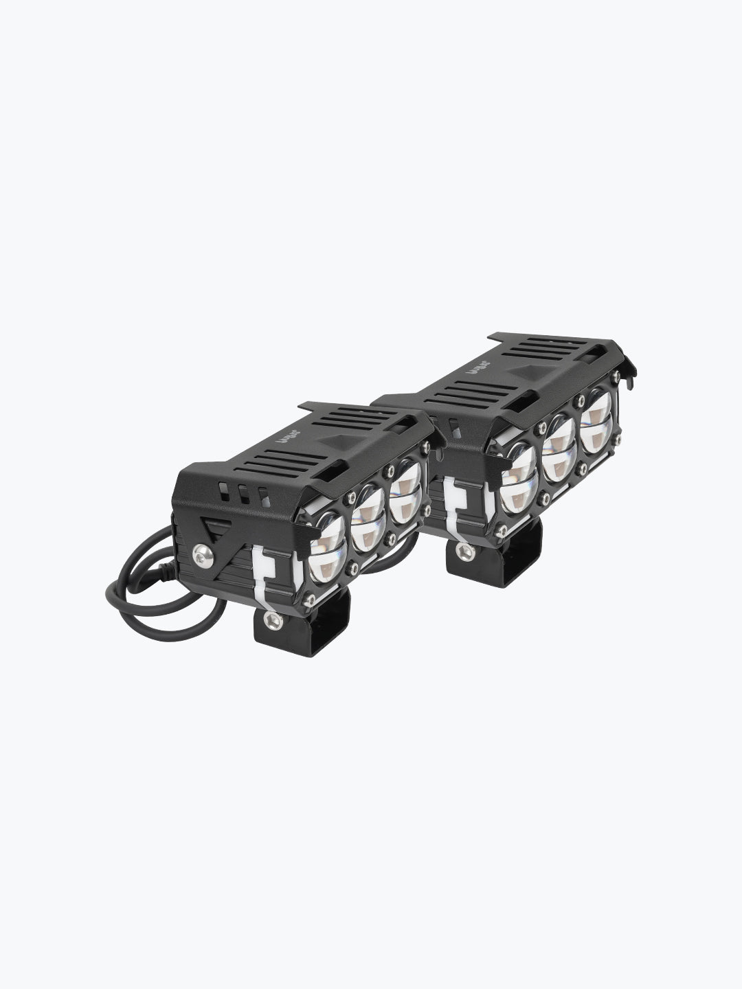 HJG Universal 3 LED Rectangular Fog Light With Wire Harness