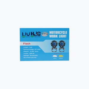 HJG Universal Round Red Devil Eye 40W Fog Light