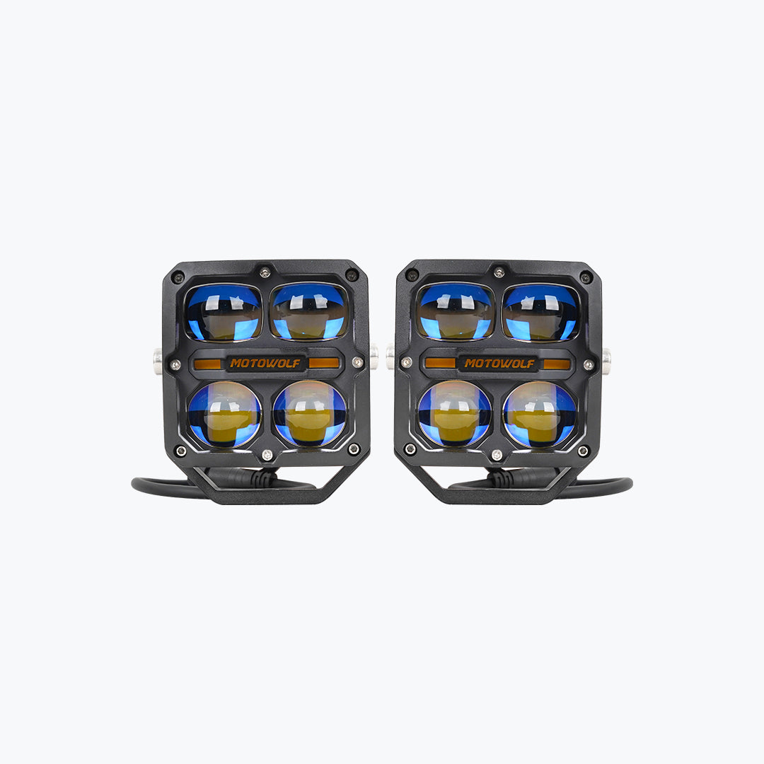 MOTOWOLF Thunder Eye L3-BK Motorcycle LED Fog Light