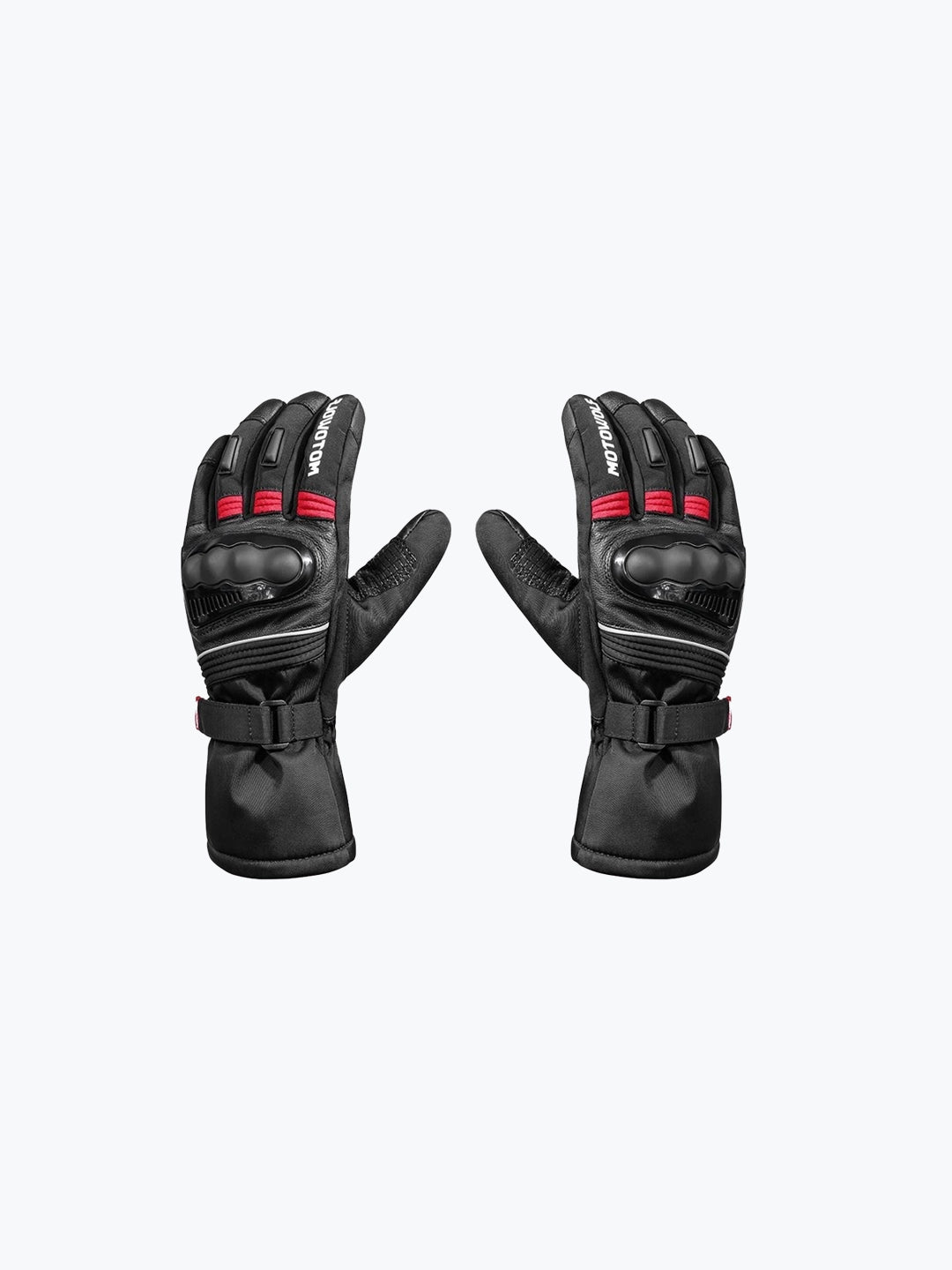 Motowolf Gloves Black Red 0318