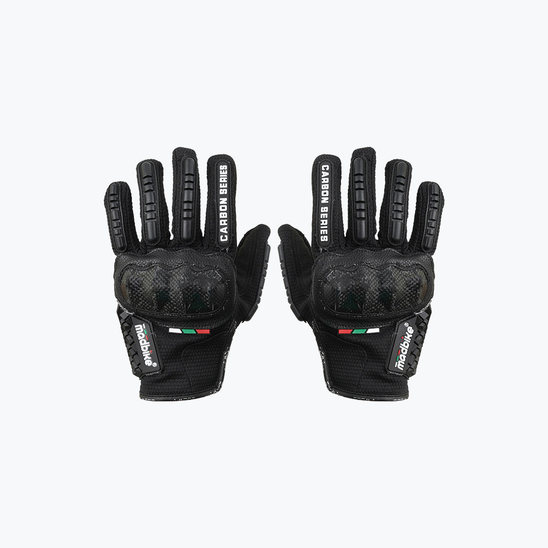 mad bike handschuhe MADBIKE CARBON SERIES MAD06 GLOVES BLACK