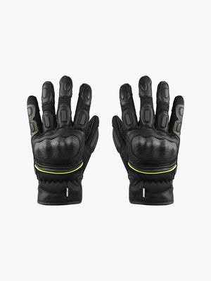 Rynox Tornado Pro 3 Gloves-Black HI-VIZ Green